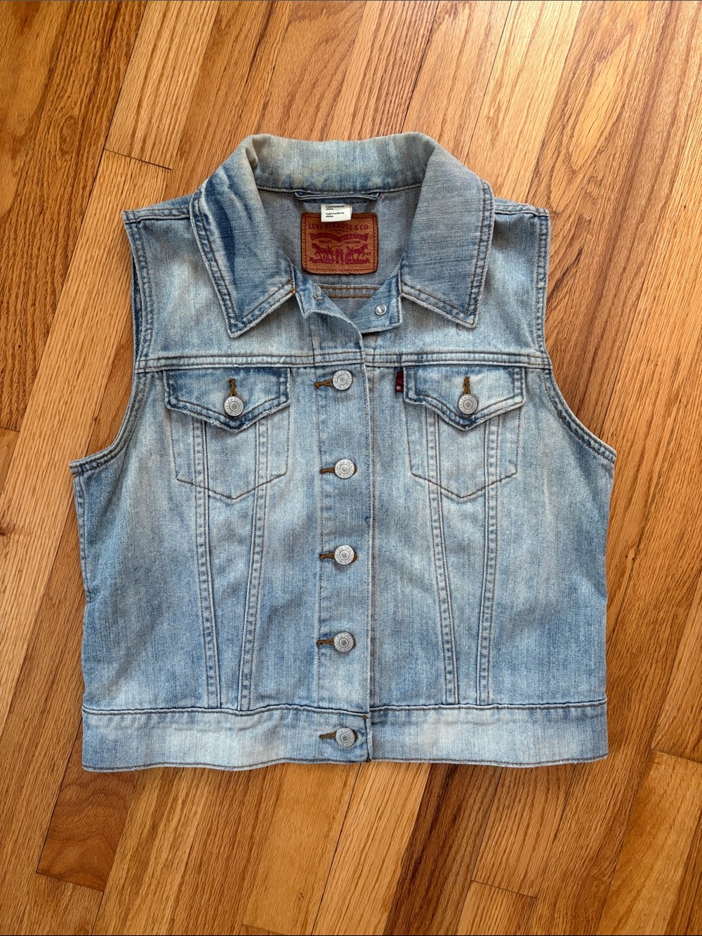Levi's Light Blue Denim Vest